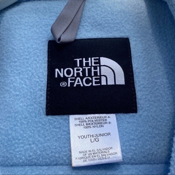 North Face Fleece Jacket Light Blue - Picture 10 of 11